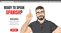 Desktop Screenshot of bestspanishlessons.com